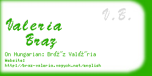 valeria braz business card